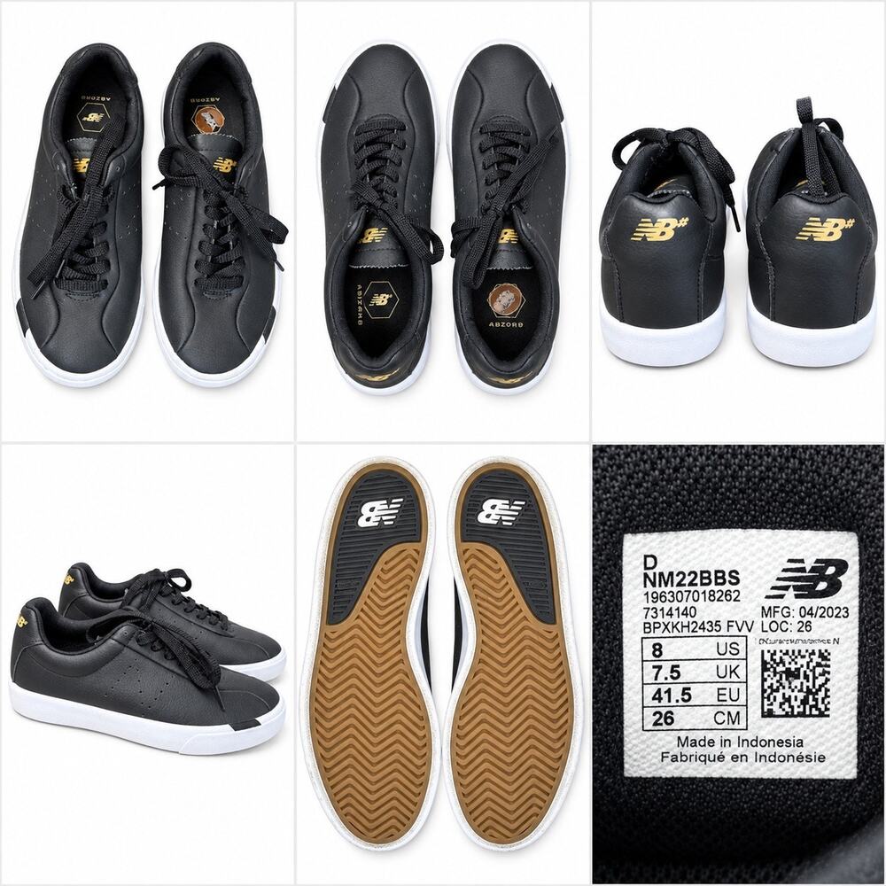 New Balance Numeric 22 NM22BBS Black White Skate Shoes Men’s 8 / Women’s 9.5